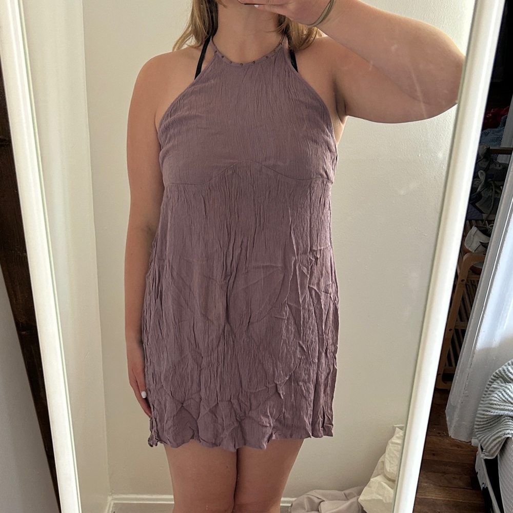 Volcom Lavender Halter Dress